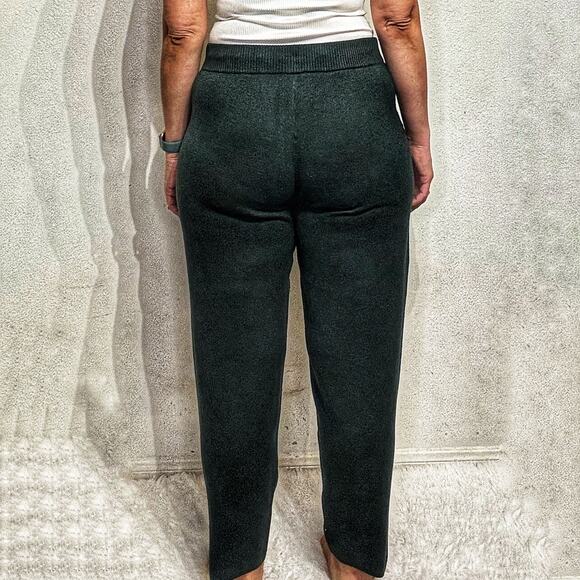 Soma Green Knit Jogger Lounge Pull On Pants Sz M - Picture 11 of 13